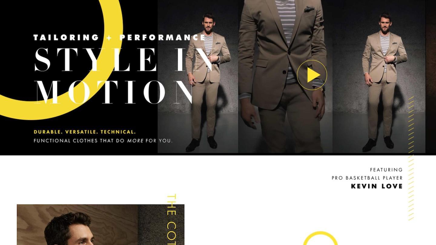 kevin love style in motion landing page poster