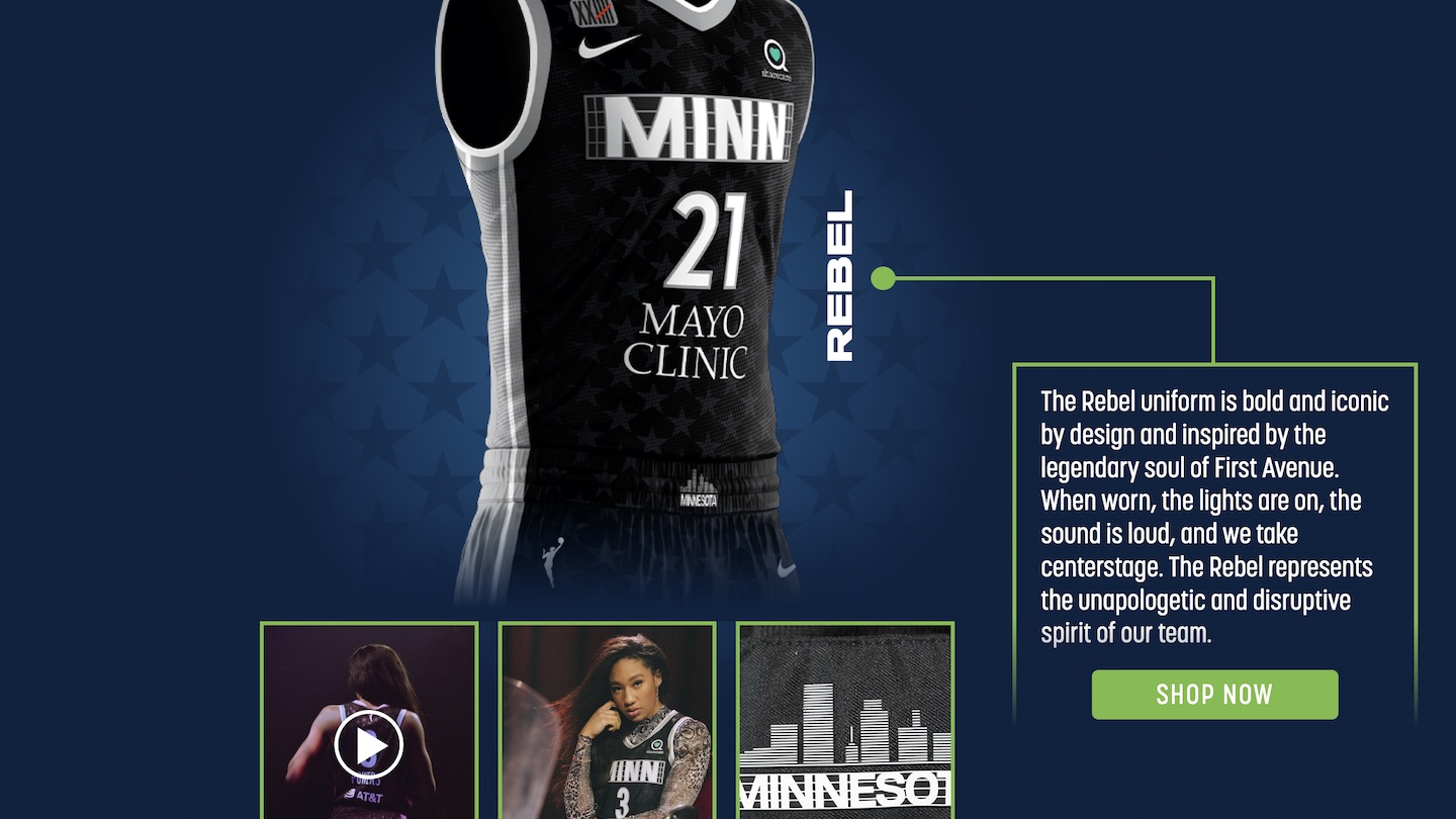 minnesota lynx 2021 jersey unveil project poster image
